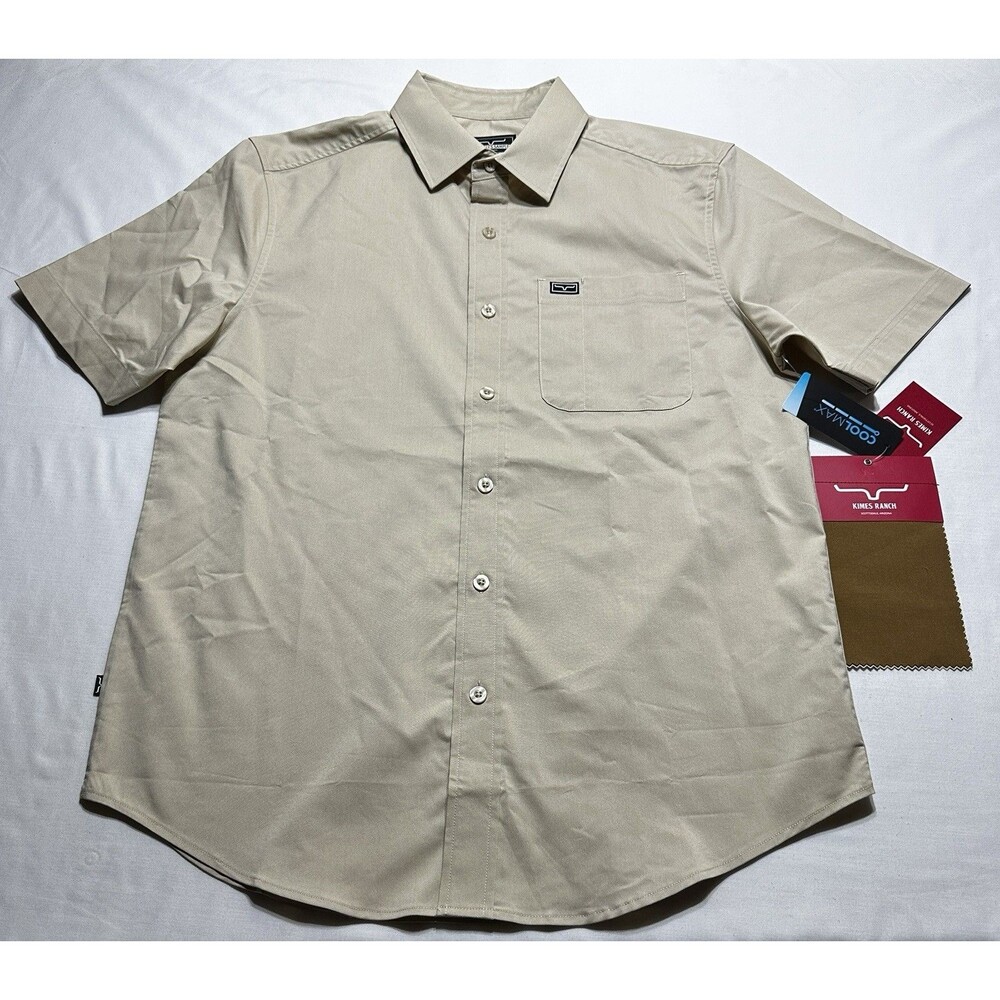 Kimes Ranch Linville Button Shirt Mens Medium COOLMAX Western Ranch NWT New READ
